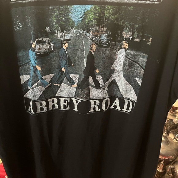 The Beatles Abbey Road Black T-Shirt Hybrid Apparel Size 3 - Picture 2 of 4